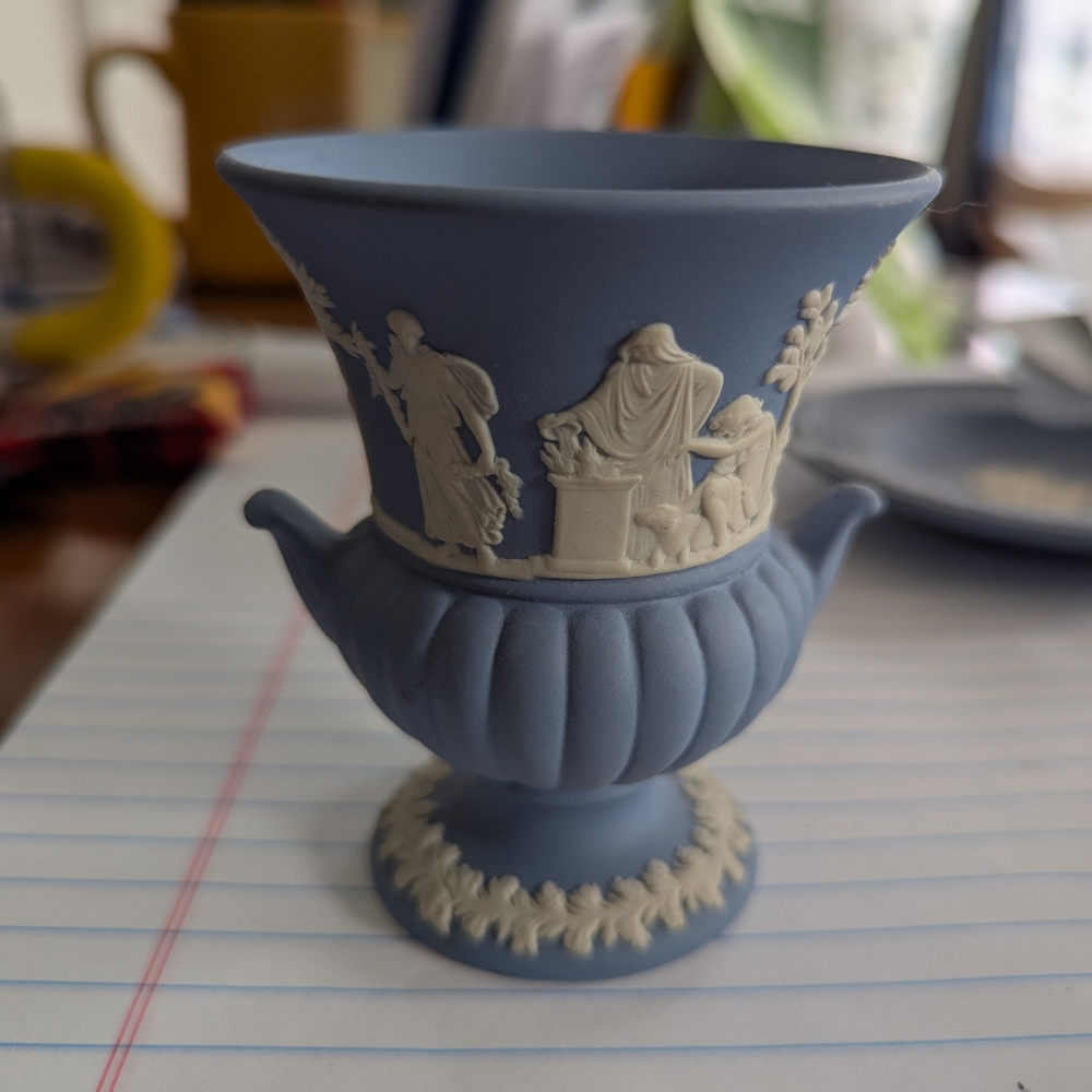 Blue and White Decorative Vase